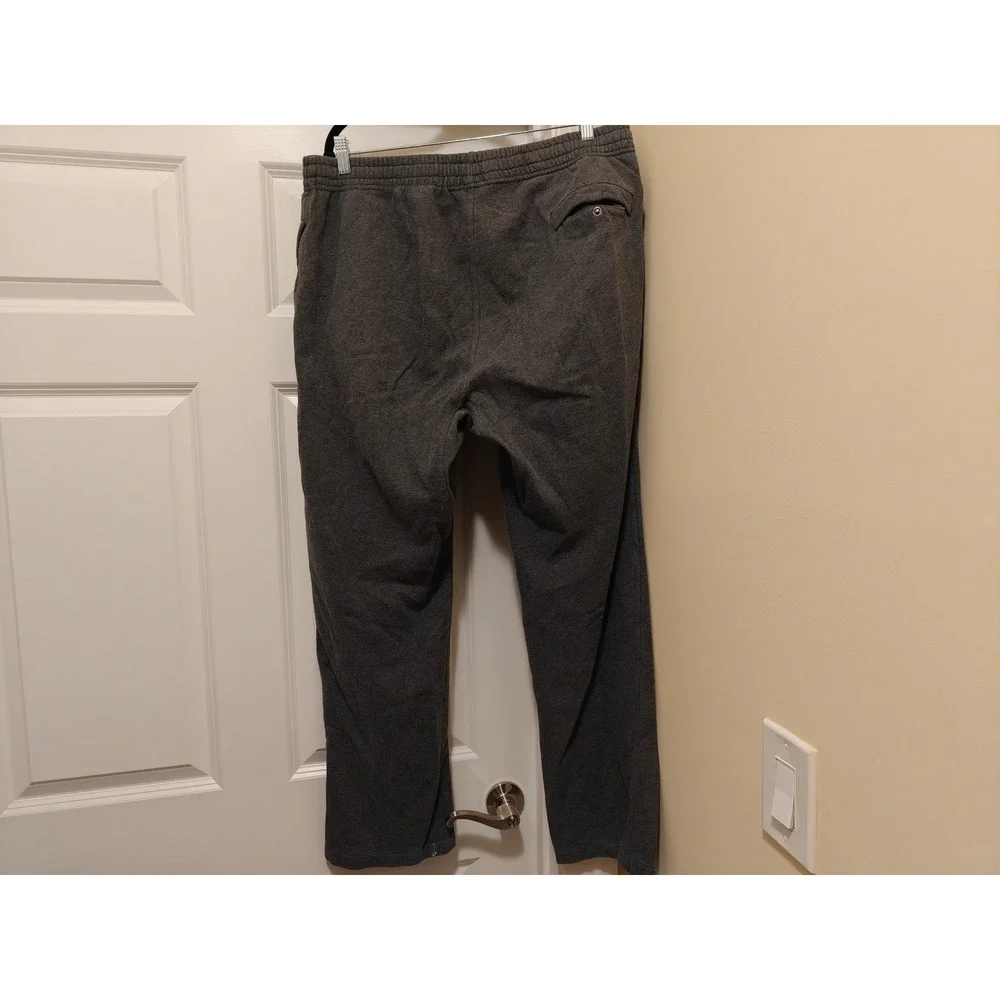 Nike Mens Fleece Sweatpants Charcoal Heather Straight Leg 611458-071 XL